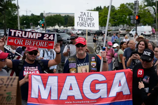 Сторонники и противники Трампа