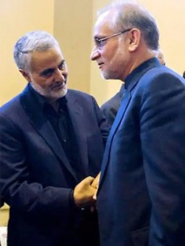 حسین مرعشی به همراه قاسم سلیمانی