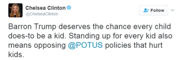 Chelsea Clinton tweet