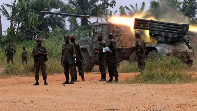 Des combattants des Fardc.