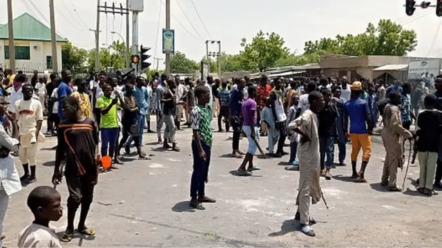 Masu zanga-zanga a Maiduguri