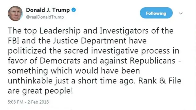 ट्रंप का ट्वीट