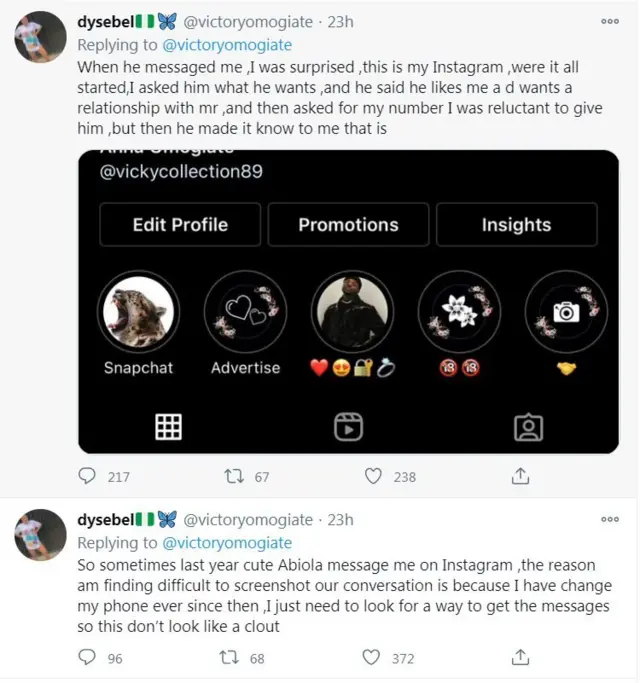 Awọn ẹsun ti Victory Omogiate fi kan Cute Abiola