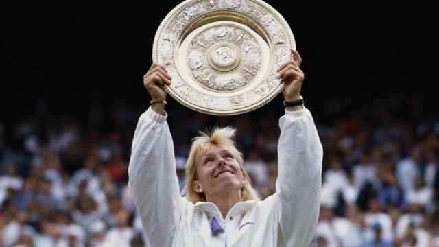 Martina Navratilova gana su noveno título de Wimbledon, en 1990