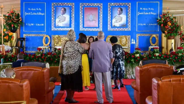 জুলু রাজ্যের দীর্ঘদিনের শাসক গুডউইল জুয়েলথিনির স্মরণসভা।