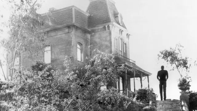 希区柯克的电影《惊魂记》剧照