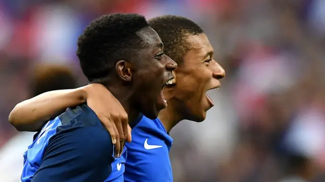 Mbappé y Dembelé