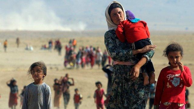 Yazidis fogem do Isis