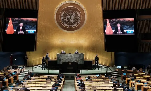 Şi Cinping BM Genel Kurulu'na video mesaj ile katıldı