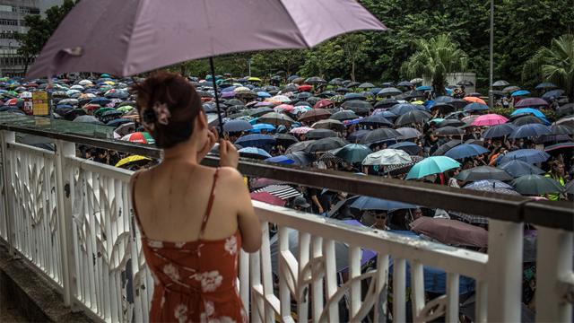 支持“反送中”运动群众于香港九龙参与“光复红土”游行（17/8/2019）