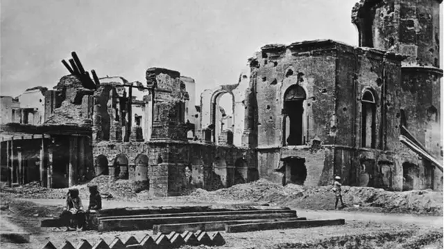 લખનૌની રેસિડન્્સીમાં સંઘર્ષ બાદની સ્થિતિ