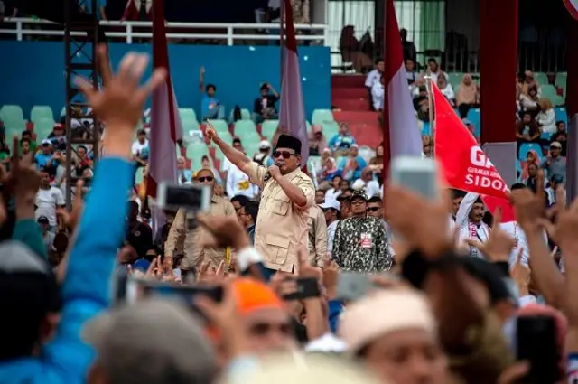 Prabowo berkampanye di Sidoarjo, Jawa Timur, 31 Maret 2019 lalu