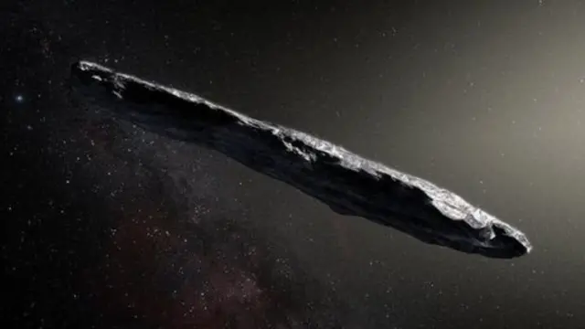 Ilustración de Oumuamua