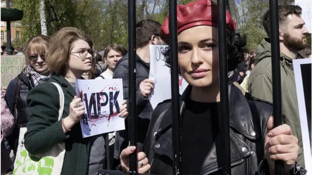 Акція проходила під гаслом "За цирк без тварин"