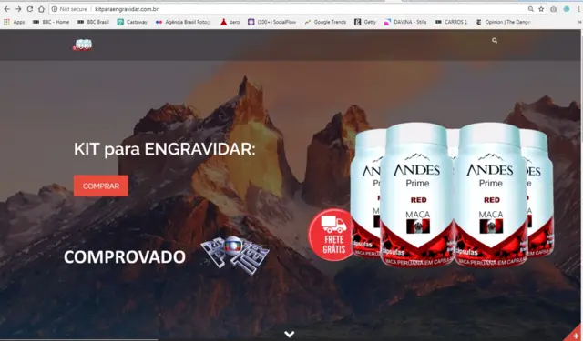 Imagem mostra promoçãoroll over bet7k"kit para engravidar" da marca Andes Prime