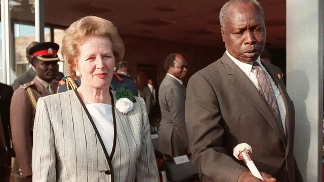 Kenyan President Daniel Arap Moi shown in a picture dated 4 January 1988