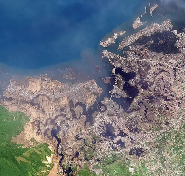 aceh, aerial, tsunami