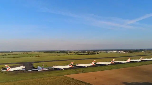 А380 на стоянке во время пандемии