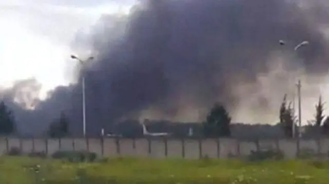 The plane crash just after e take-off from Boufarik military airport