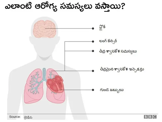 కాలుష్యంతో వచ్చే ఆరోగ్య సమస్యలు