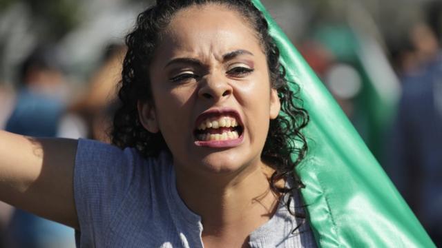 Caravana de migrantes en Tijuana