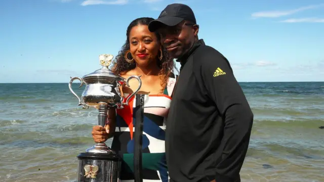 Naomi Osaka y Leonard Francois Osaka