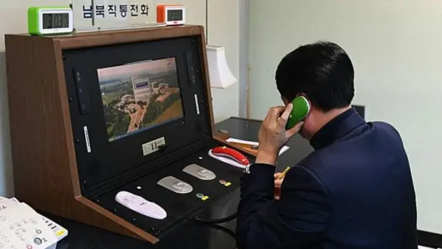 เกาหลีเหนือตัดการสื่อสารผ่านสายด่วนที่เชื่อมต่อกับเกาหลีใต้เมื่อปี 2016