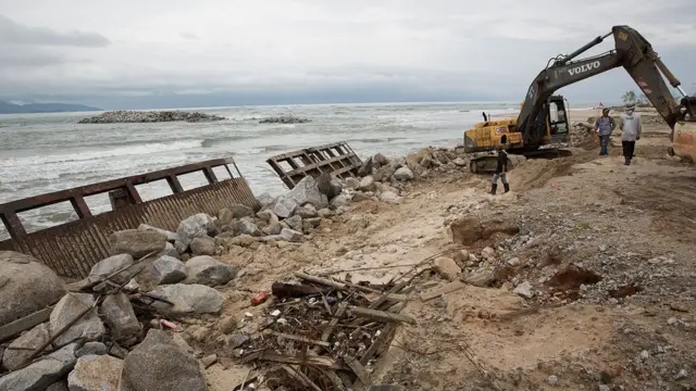 ထားဝယ် ဆိပ်ကမ်း တည်ဆောက်နေမှု မြင်ကွင်း