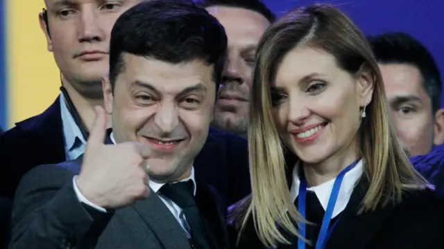 Владимир и Елена Зеленские