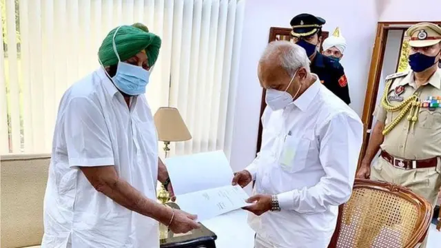 ਕੈਪਟਨ ਅਮਰਿੰਦਰ ਸਿੰਘ ਨੇ 18 ਸਤੰਬਰ ਨੂੰ ਮੁੱਖ ਮੰਤਰੀ ਦੇ ਅਹੁਦੇ ਤੋਂ ਅਸਤੀਫ਼ਾ ਦੇ ਦਿੱਤਾ