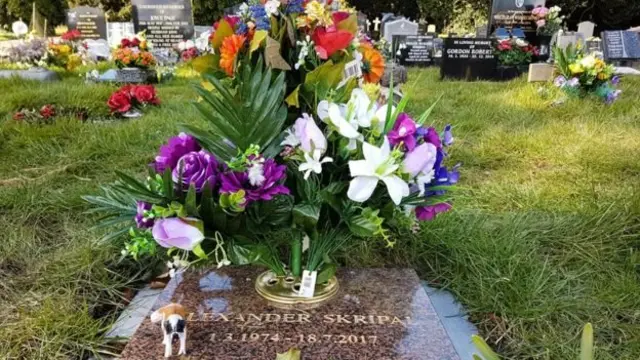 Могила сина Скрипаля