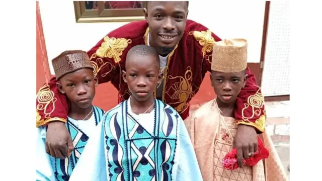 Papa and Children for Ghana join for di celebration