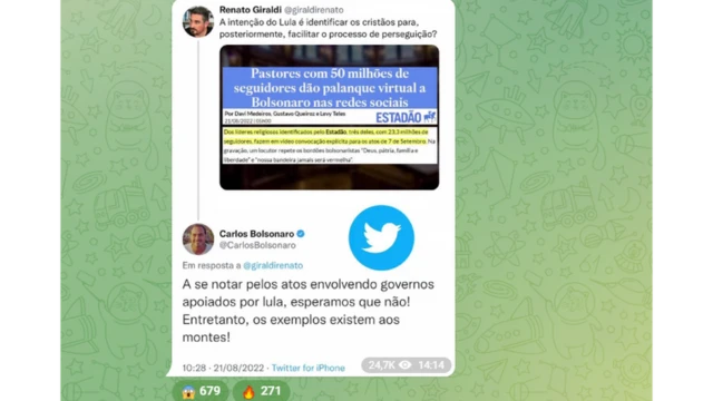 Postagem do vereador Carlos Bolsonarobaixar bet nacional apkseu canal no Telegram