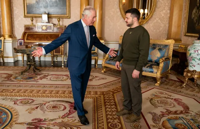 Владимир Зеленский и Карл III