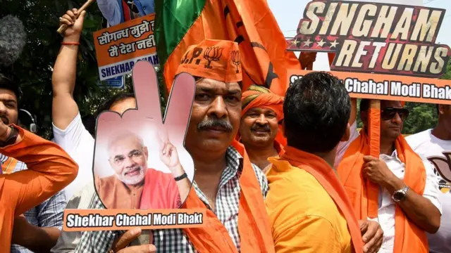 தேர்தல் முடிவுகள் 2019: பா.ஜ.கவினர் உற்சாக கொண்டாட்டம்