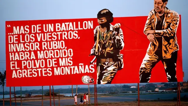 Letrero de propaganda sandinista