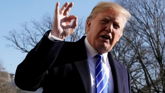 Madaxweyne Trump ayaa aad uga soo horjeeda baaritaanka balse wuxuu sheegay in uusan wax gaf ah gaysanin