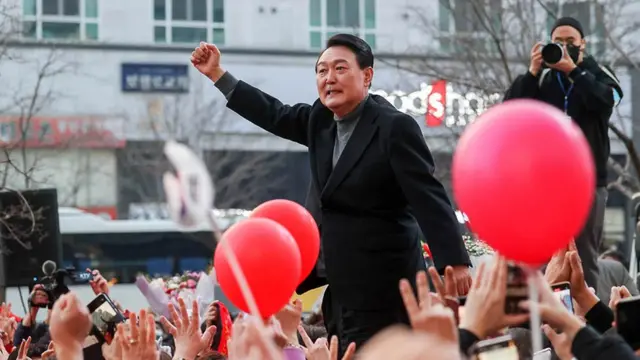 দক্ষিণ কোরিয়ার নতুন প্রেসিডেন্ট ইওন সুক-ইওল।