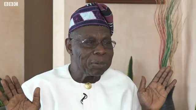 Aarẹ Naijiria tẹlẹ ri Olusegun Obasanjo