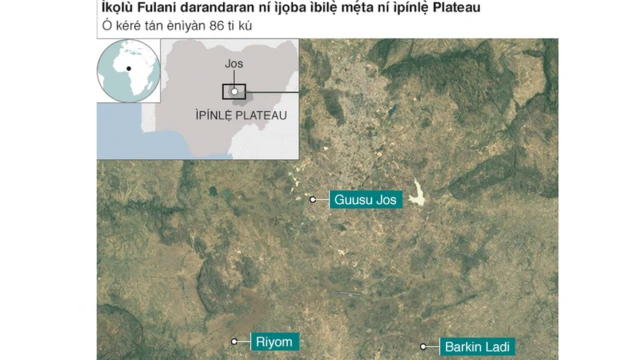 Aworan àwọn ìpínlẹ̀ ti ìkọlù ti wáyé