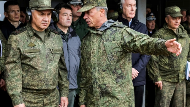 Министр обороны РФ Шойгу проверяет ход подготовки мобилизованных в Московской области