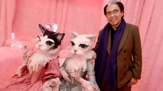 Кензо Такада на модном показе в феврале 2020 в Париже