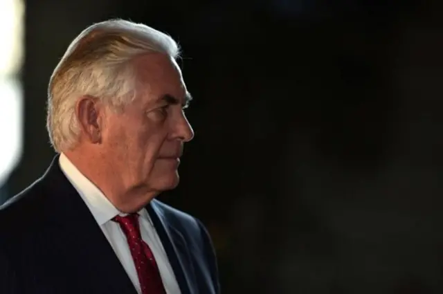 Tillerson de perfil.