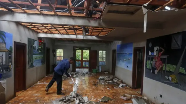Hombre en Puerto Cabezas.