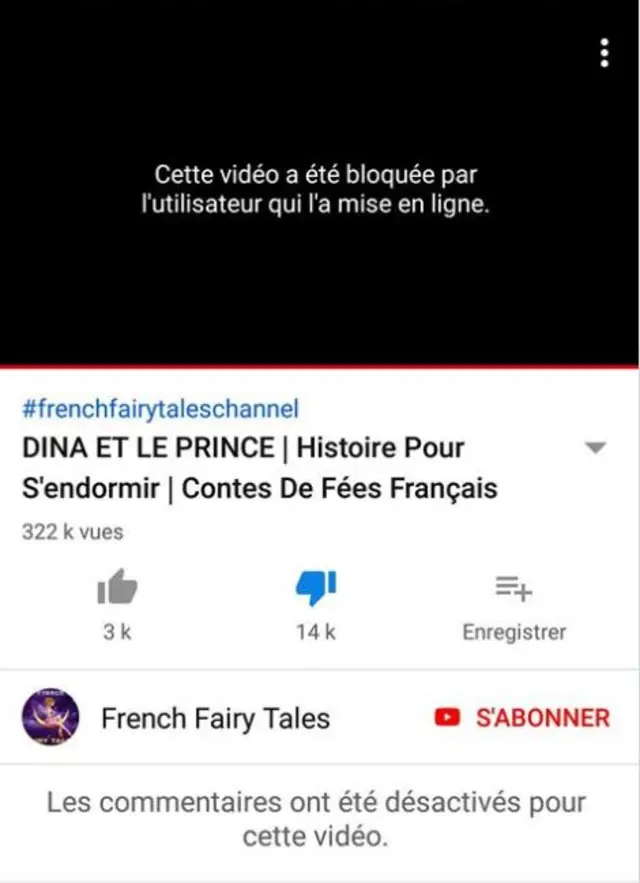 Capture d'écran Youtube.