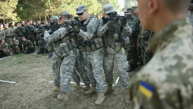 совместные учения на Украине