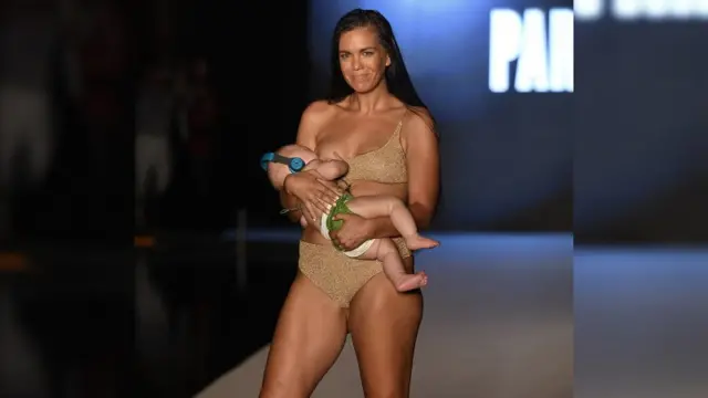 Mara Martin avec sa fille de cinq mois