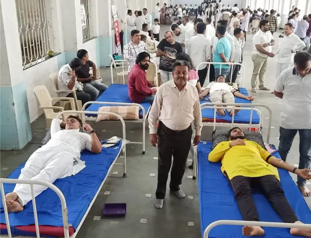 બેસણામાં રક્તદાનનું પણ આયોજન કરવામાં આવ્યું હતું