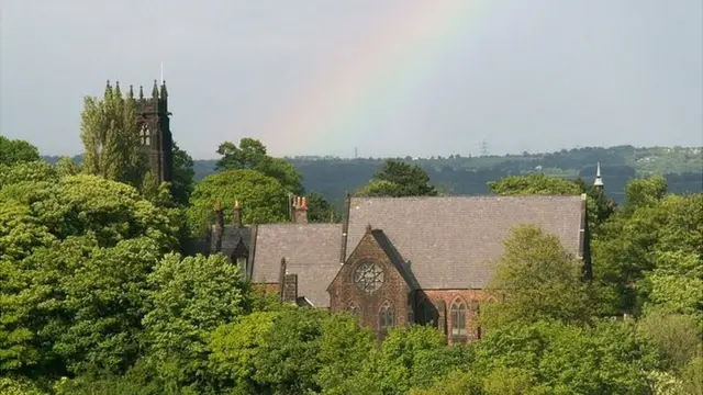 La iglesia de San Pedro de Wolton, en Liverpool, Inglaterra.