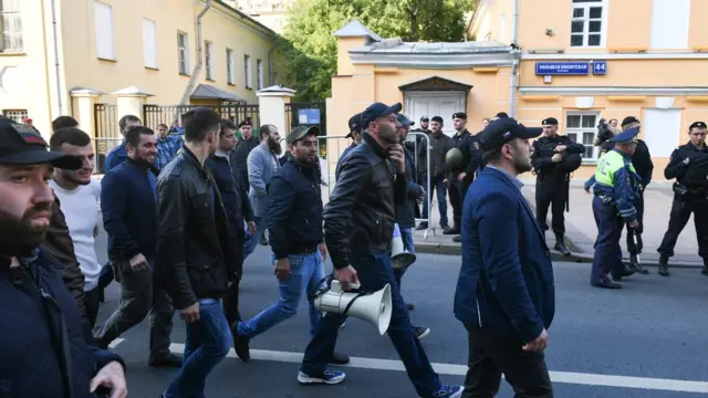 Митинг мусульман в Москве